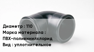 Кольца ПВХ 110 ПВХ-поливинилхлорид уплотнительное